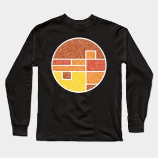 World Of Color Orange Circle Design Long Sleeve T-Shirt